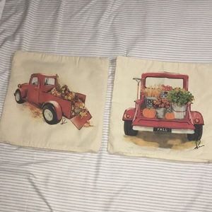 Double Sided Fall Pillow Covers